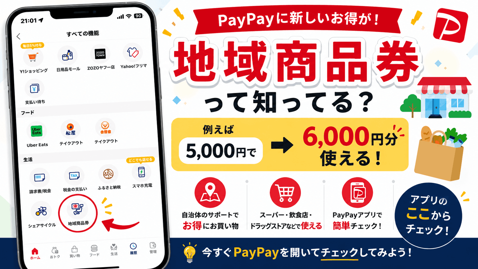 PayPayの「地域商品券」ってなに？日本で地域支援クーポンをチェックする方法