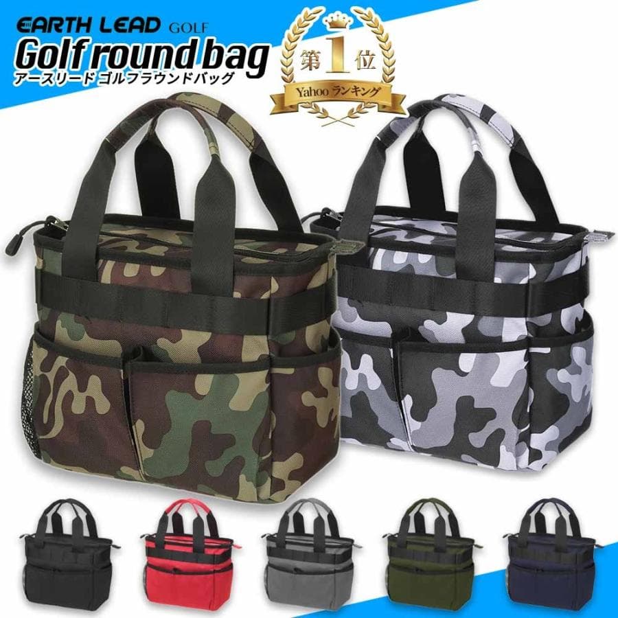EARTH LEAD Round Bag Golf Tote Bag Card Bag