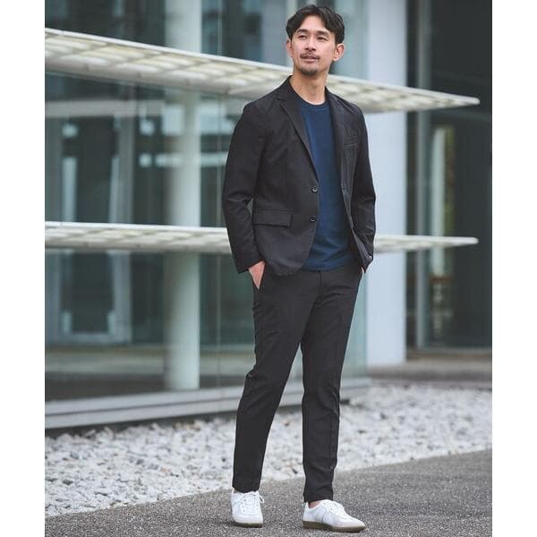 セットアップ 「WEB限定」JUST fit ドライポリエステル ナロー セットアップ -吸水速乾- メンズ