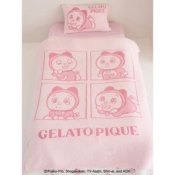ベッド 寝具 「ドラえもん」「Sleep」ベビモコジャガードマルチカバー