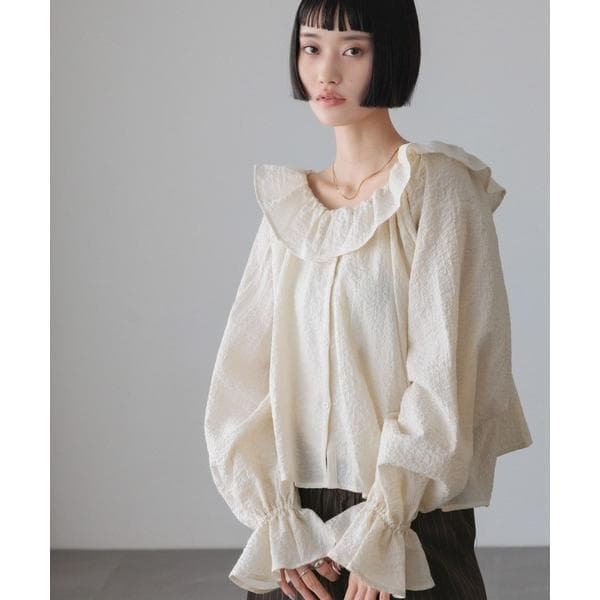 ブラウス シャツ 2ＷＡＹフリルブラウス　638700 レディース