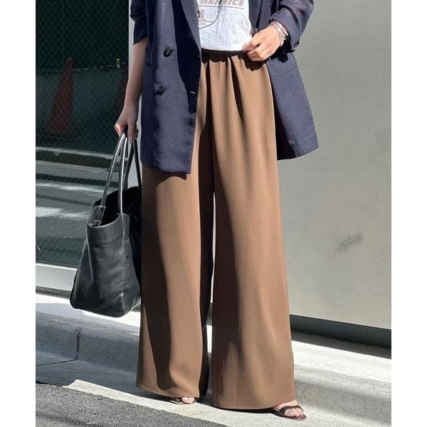 パンツ 「即戦力パンツ」「3サイズ展開」ワイドイージーパンツ レディース