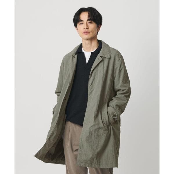 ステンカラーコート コート PERTEX ナイロン バルマカン コート 撥水 メンズ