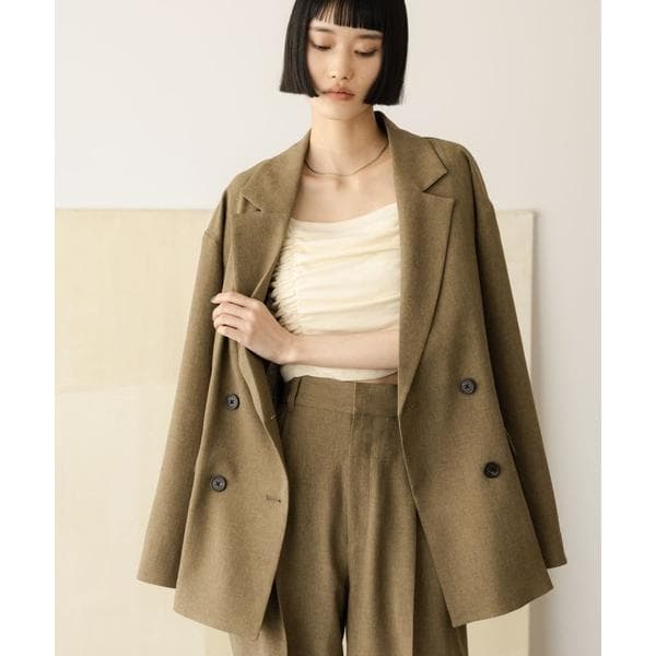 コート アウター ホップサックダブルジャケット 602803 レディース