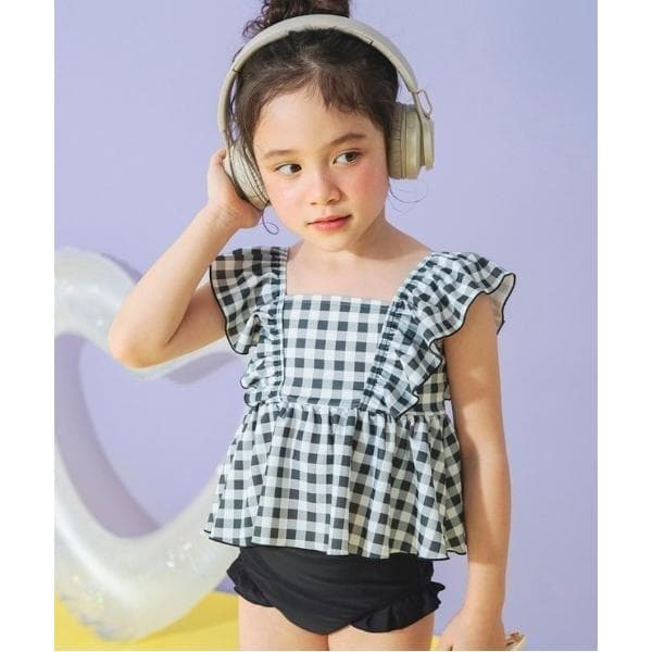 uvカット 水着 「水着 / SWIM」フリルタンキニ キッズ 子供 女の子