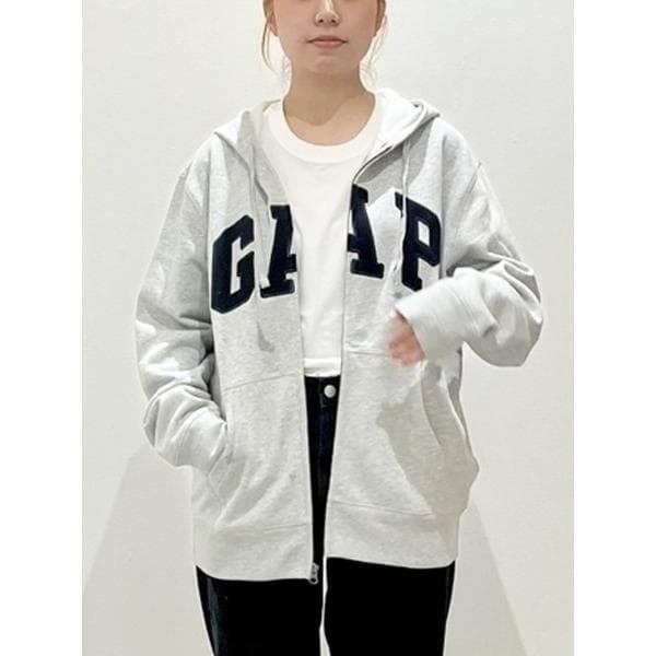 パーカー GAPロゴ フルジップパーカー(ユニセックス) メンズ レディース