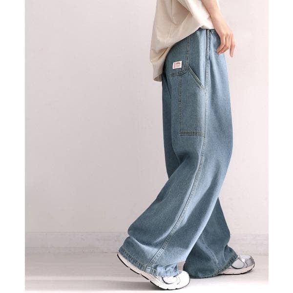 ジーンズ デニム デニムパンツ 「JaVa ジャバ別注」履くたびキュン。メンズライク ペインター ツイル ＆ ワイド デニム パンツ