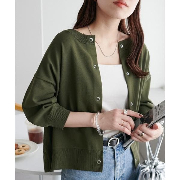 カーディガン ライトスポンディッシュ半袖カーディガン「WEB限定」 レディース