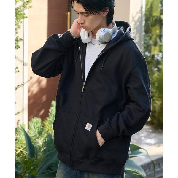 パーカー carhartt(カーハート) Midweight Hooded Zip Sweat  オーバーサイズ裏起毛フルジップパーカー