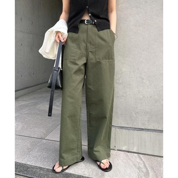 パンツ 「3サイズ展開」ワイドベイカーパンツ レディース