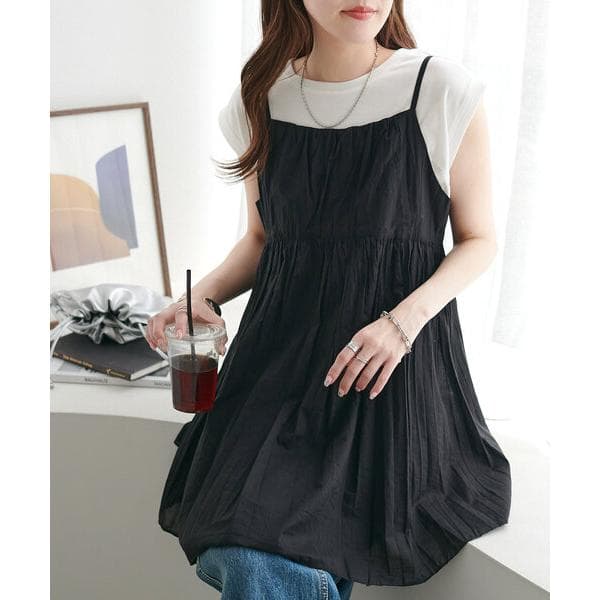 チュニック クリンクルキャミチュニック