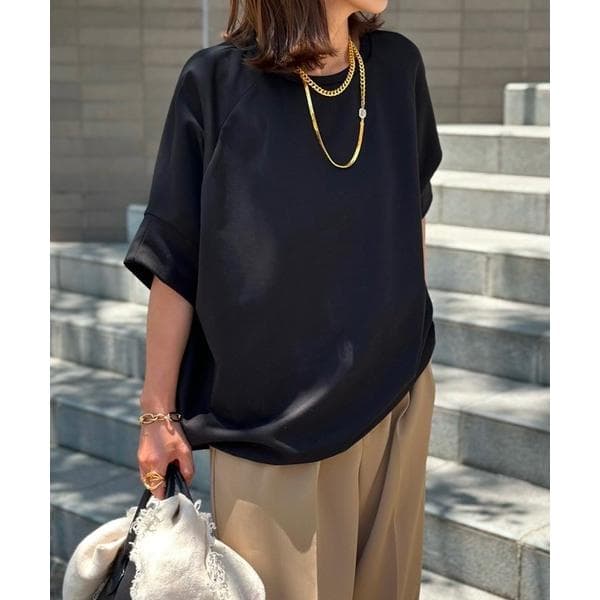 tシャツ ライトダンボールドロストヘムプルオーバー レディース