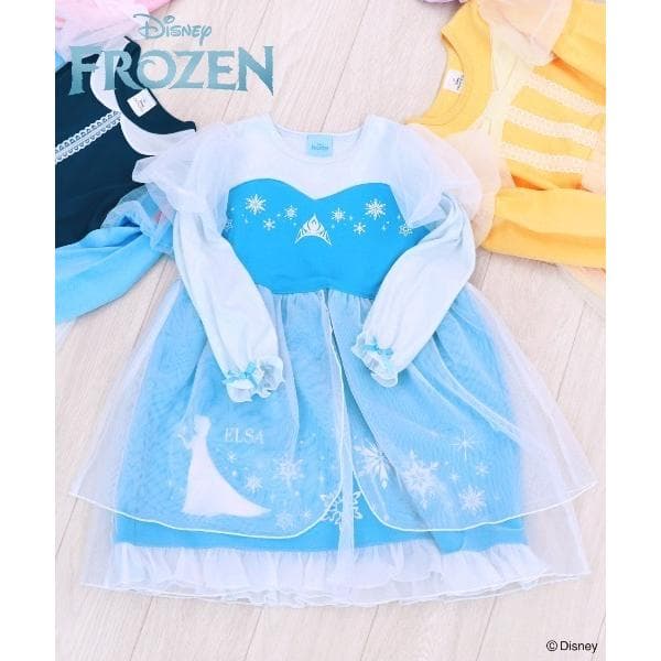 パジャマ 「アナと雪の女王」「エルサ」 キッズ キャラクタードレス 長袖 ルームウェア キッズ 子供 女の子