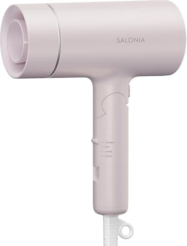SALONIA サロニア グロッシーケア ドライヤー ツヤ髪 速乾 軽量 ヘアドライヤー ピンク 【Amazon.co.jp限定】