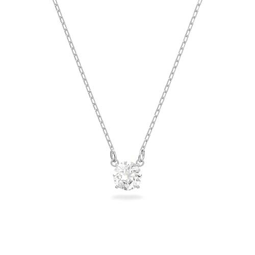 Swarovski Attract ネックレス ラウンドカット ホワイト ロジウム・プレーティング
