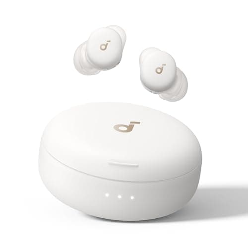 Anker Soundcore Sleep A30 （ワイヤレスイヤホン Bluetooth 5.3）【睡眠用/完全ワイヤレスイヤホン / IPX4防水規格 / 最大50時間音楽再生 / 専用アプリ対応/睡眠時モニタリング/コンパクト/軽量設計/PSE技術基準適合】オフホワイト
