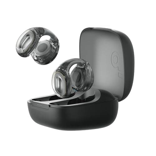 Anker Soundcore C40i（Bluetooth 5.4）【オープンイヤー型ワイヤレスイヤホン/イヤーカフ/ IPX4防水規格/ 最大21時間再生 / マルチポイント接続】クリアブラック