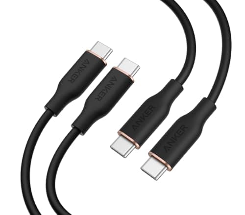 Anker PowerLine III Flow USB-C & USB-C ケーブル 0.9m 2本セット ブラック