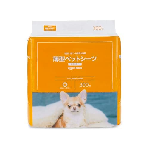 ベーシック ペットシーツ 薄型 レギュラー 1回使い捨て 無香料 ホワイト 300枚