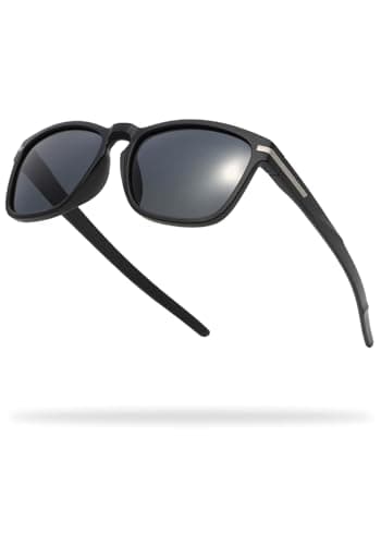 [TORINOX] サングラス メンズ 運転用 偏光サングラス 超軽量 UV400 釣り スポーツ (BLACK/BLACK 【PERFORMANCE】)