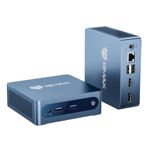 Bmax ミニpc 小型パソコン Intel J3355 最大2.5Hz【8TB SSD増設可能｜SATA/NVMeデュアルスロット対応】mini pc Windows11 静音38dB 初心者向け 小型超軽量ミニパソコン｜4K静音 高速熱放散｜HDMI｜BT5.0 ビジネス/在宅ワーク向け 企業用/業務用 (6GB+128GB 日本語版)
