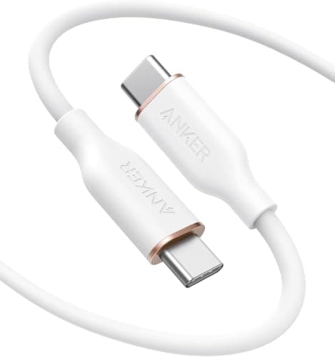 Anker PowerLine III Flow USB-C & USB-C ケーブル 1.8m クラウドホワイト