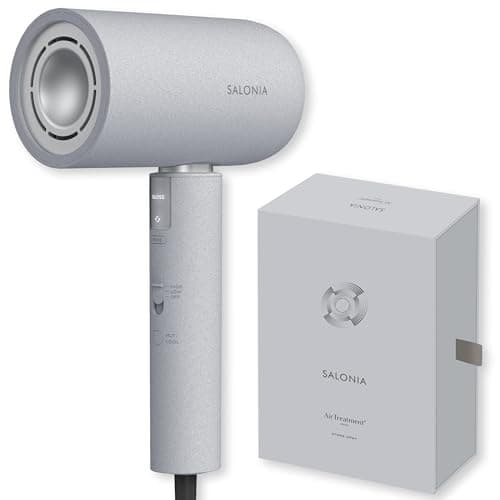 SALONIA サロニア エアトリートメント ドライヤー 大風量 速乾 軽量 ヘアドライヤー ストーングレー 【Amazon.co.jp限定】