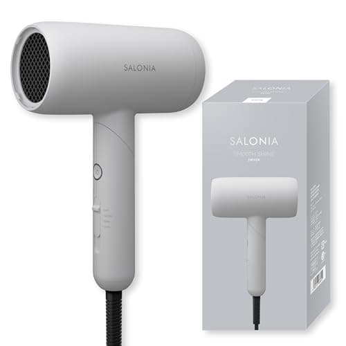 SALONIA サロニア スムースシャイン ドライヤー 大風量 速乾 軽量 ヘアドライヤー ホワイト【Amazon.co.jp限定】