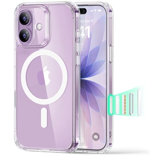 ESR iPhone 17 6.3インチ MagSafe対応、ミリタリーグレードハードケース クリア 1A86100101-Clear 1A86100101