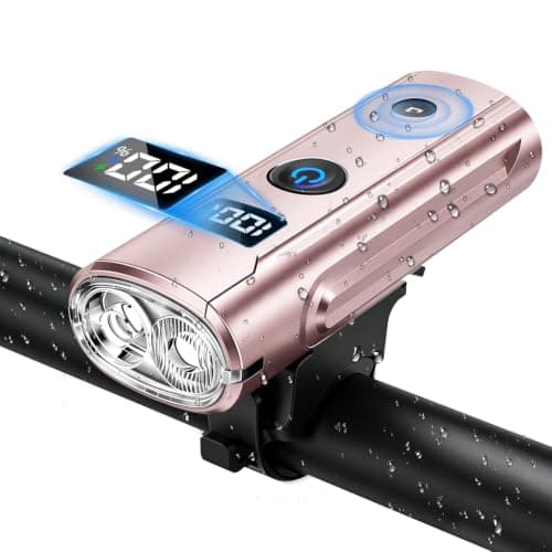 Rechargeable Bicycle Light Waterproof Auto On Light Sensor 5 Lighting Modes 180° Wide Beam PSE Certified
