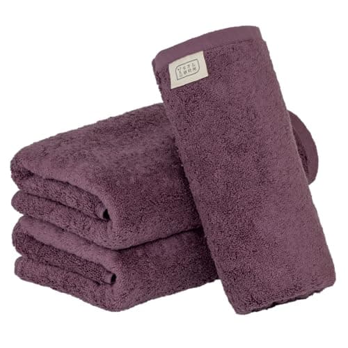 Khăn tắm mini Towel Laboratory Volume Rich #003 màu tím đậm rượu vang 3 chiếc