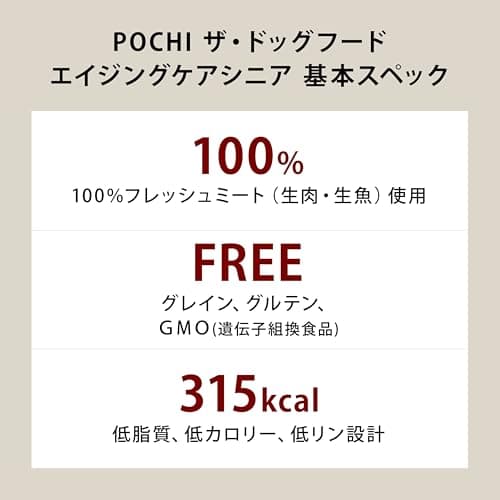 POCHI（ポチ） ザ・ドッグフード ベーシック ワイルドサーモン 1kg 犬 ドライフード 小粒 グレインフリー グルテンフリー 低脂肪 低カロリー 魚肉 鮭 全年齢【公式販売店舗】 3