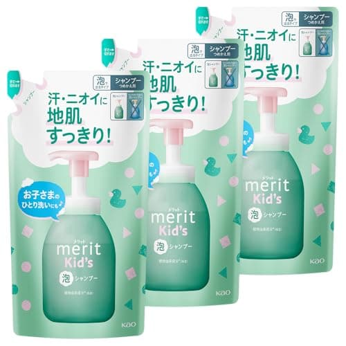 Merit メリットキッズ 泡で出てくるシャンプー つめかえ用 270ml 3個セット