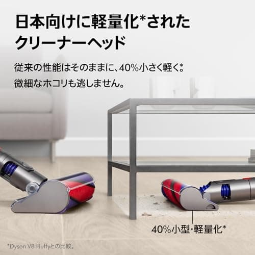 ★Dyson V8 Slim Fluffy SV10K EXT BK [Black]【送料無料】 5