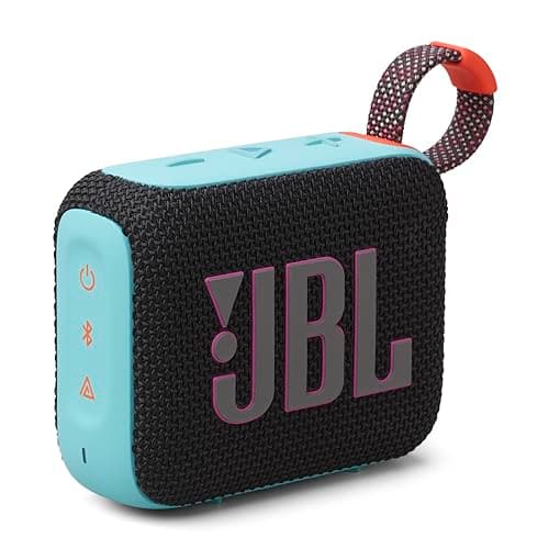 JBL GO 4 [ファンキーブラック] ブルートゥース スピーカー 防水 Bluetooth対応 JBLGO4BLKO[ラッピング可] R-LOGI