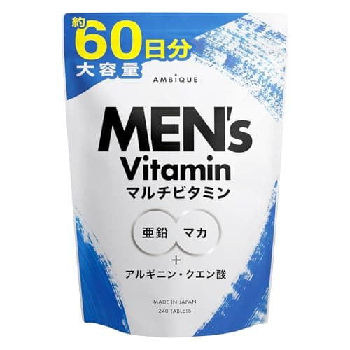 アンビーク メンズマルチビタミンBIG 大容量サイズ ビタミン14種 亜鉛 マカ 錠剤 クエン酸 アルギニン 即効チャージ 持続型 栄養機能食品 女性