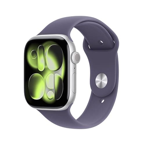 Apple Watch Series 11 GPSモデル44mm [シルバー・パープルフォグスポーツバンド M/L][ラッピング可]