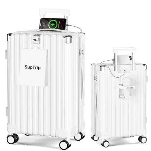 SupTrip Carry-On Suitcase White S (40L)