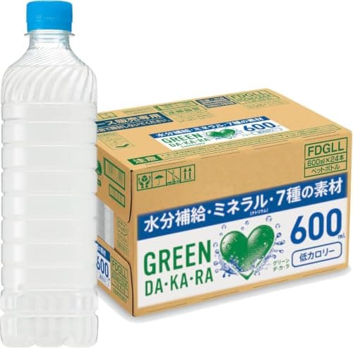 サントリー　ＧＲＥＥＮ　ＤＡ・ＫＡ・ＲＡ　ラベルレス　６００ｍＬ　ペットボトル　１ケース（２４本）