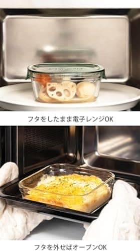 iwaki Heat-Resistant Glass Storage Container Cool Gray System Set Pack & Range PC-PRN7GY2 4