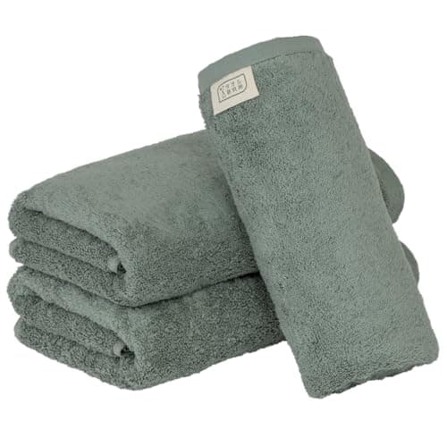 Khăn tắm mini Towel Kenkyujo Volume Rich #003 màu xanh rêu khói 3 cái