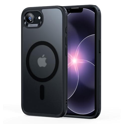 ESR iPhone 17e ケース【3倍米軍MIL規格・MagSafe対応】 iPhone16e用 phone17eケース 黄変防止 耐衝撃 米軍MIL規格認証 最大7倍の磁力ロック ワイヤレス充電 マグセーフ 指紋防止 滑り止め 軽薄型 PC背面TPUバンパー アイフォン16e iPhone17eケース Classicスマホカバーあいふおん17e(HaloLock)つや消しブラック