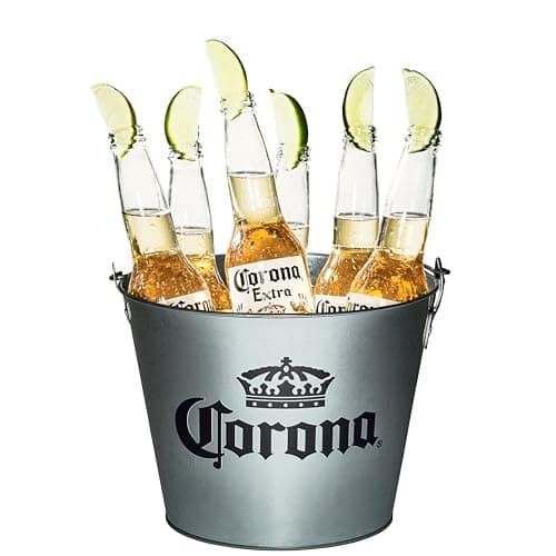 【父の日ギフト】【Amazon.co.jp限定】コロナ・エキストラ Corona Extra 瓶 [ 330ml × 8本 ] [オリジナルバケツ付きセット] [ギフトBox入り]