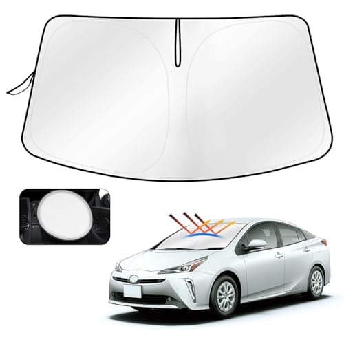 CARTIST Prius 50 Sunshade (Front Windshield) for ZVW50/ZVW51/ZVW55 2015-2023 Car Camping