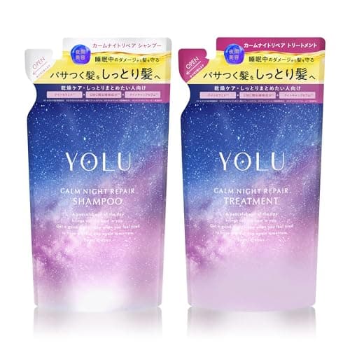 YOLU ヨル シャンプー トリートメント 詰め替え セット カームナイトリペア 夜間美容 集中補修 摩擦 ダメージケア 地肌 保湿 ネロリ&ピオニー