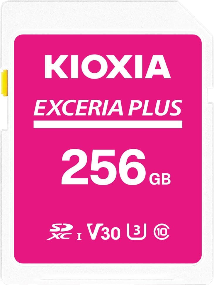 KIOXIA(キオクシア)【日本製】SDカード 256GB EXCERIA PLUS UHS-I U3 V30 Class1