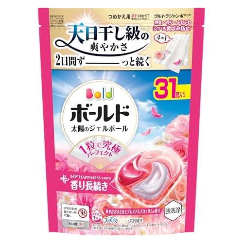 ボールド 洗濯洗剤 ジェルボール 4in1 華やかおひさまとプレミアムブロッサムの香り 詰め替え 31個