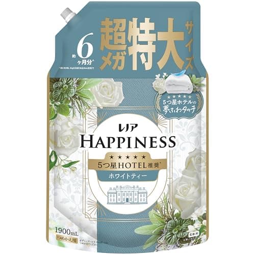 Lenor Happiness Fabric Softener White Tea Scent Refill 1900mL