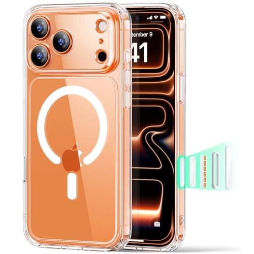 ESR iPhone 17 Pro Case MIL-Grade MagSafe with Camera Button Anti-Yellowing Clear