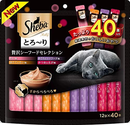 シーバ とろーり メルティ 贅沢シーフドセレクション 12g×40本 猫用おやつ